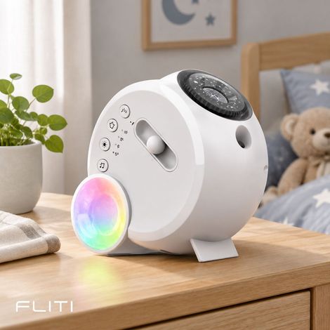 FLITI Projecteur d'étoiles galactiques Veilleuse RGB Lampe Lune LED USB Blanc 13 Diapositives avec Télécommande (1/5)