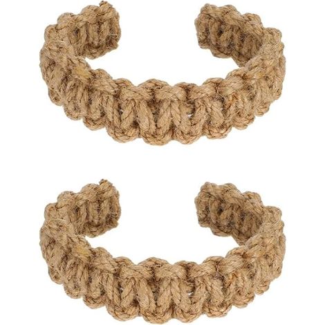 Embrasses - Tressées A La Main - Pour Rideaux Intérieurs - Rustique Bohème - Lot De 8 (1/5)