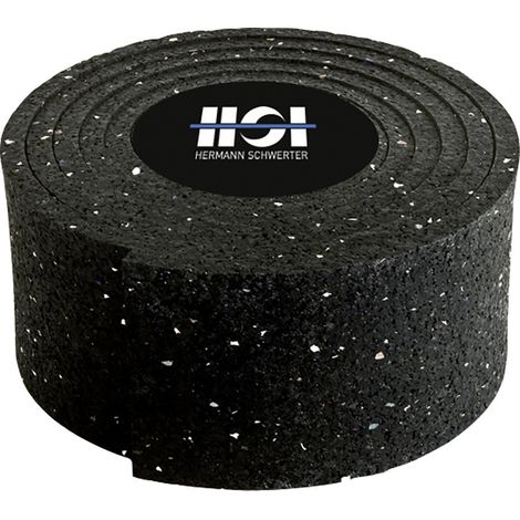 HSI Terra Unterlegpad auf Rolle für Terrasse 2,01 x 7 cm Naturkautschuk schwarz