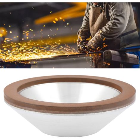 Disque diamant 100mm grain 180 pour meuleuse, idéal carbure et métal