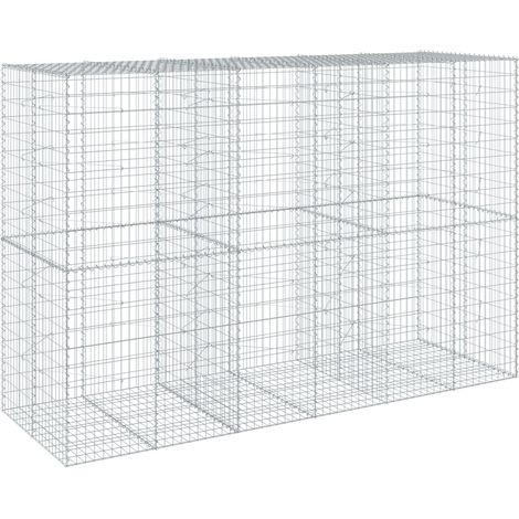 Panier gabion avec couvercle 300x100x200 cm fer galvanisé