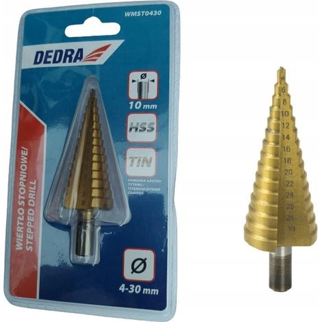 Stufenbohrer dedra wmst0430 Titannitridbeschichtung 4-30mm