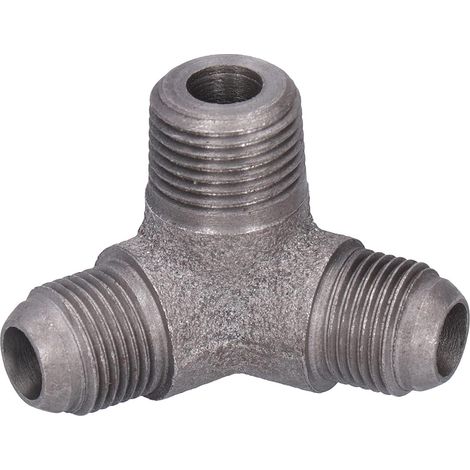 Stück 65 Schräge 3-Wege-Rohrverbinder aus Tempergusseisen, Wasser- und Pneumatikverbinder, Adapterverbinder für Heimwerkerprojekte - (1/5)