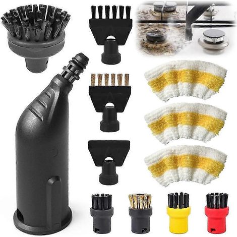 Accessoires pour nettoyeur vapeur Kärcher Easyfix SC1 SC2 SC3 SC4 SC5 : kit de brosses rondes Cleane (1/5)