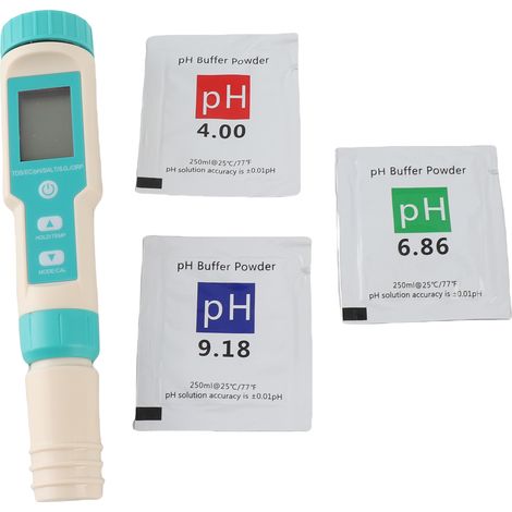 Testeur qualité de l'eau portable 7-en-1 multi-paramètres pH/TDS/EC/ORP/S.G/salinité/température électrode remplaçable C-600 pour piscines eau potable aquariums (1/5)