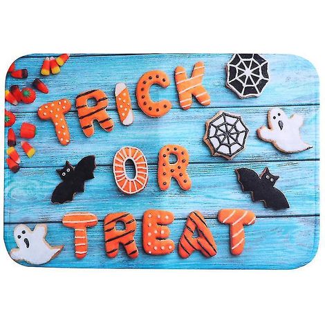 1 tapis de porte d'Halloween pour décorations d'Halloween