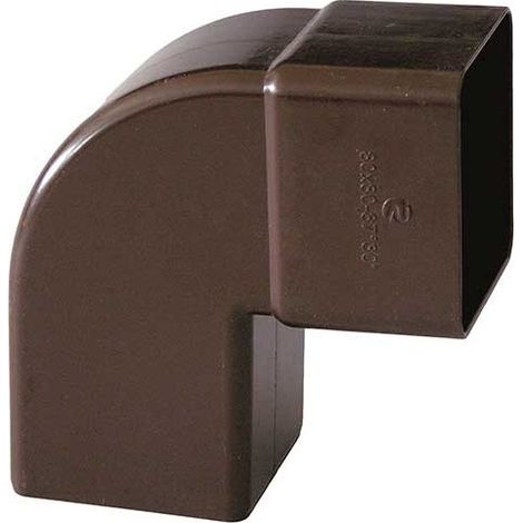 Curva quadra 87.30° per pluviali : Colore - Marrone, Diametro - 80