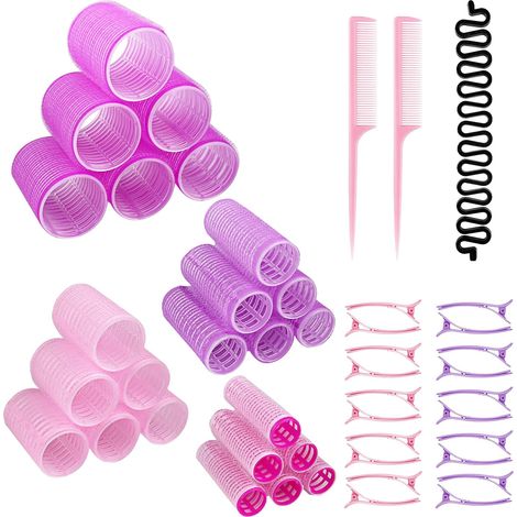 Lot de 47 Bigoudis Cheveux Court, Gros (45mm, 36mm, 25mm, 18mm) (1/5)