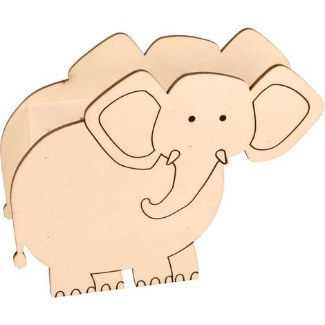 Tirelire éléphant en bois