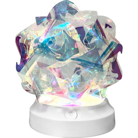 Lampe de chambre lampe de chevet veilleuse colorée aurore boréale couleurs changeantes éclatantes lumière et ombre romantique veilleuse d'ambiance 3 températures de couleur (1/3)