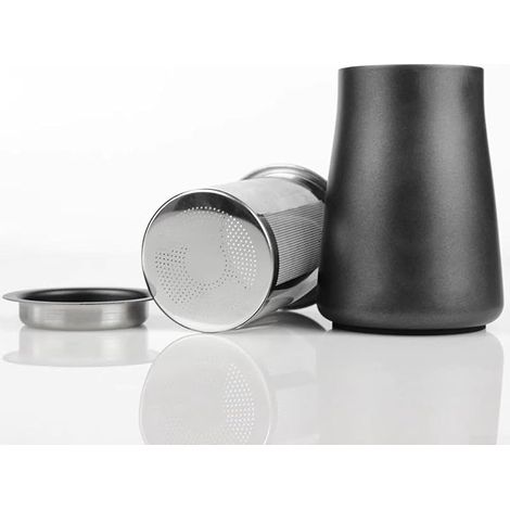 Filtre à café en acier inoxydable avec fond en maille fine (noir) (1/5)