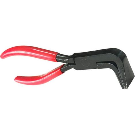 Pince à tôle pliante à poignée rouge, durable et résistante à la rouille, outil de quincaillerie pour la réparation automobile, poignée antidérapante forgée et pressée. (1/4)