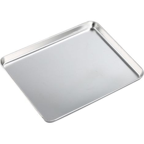 Plateau INOX Épais pour Service Buffet Plateau Rectangulaire Polyvalent pour Viandes Rôties Pâtisseries Et Snacks Plat De Présentation Acier (1/5)
