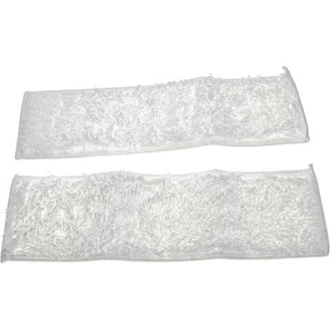 vhbw set de lingettes (2-exemplaires) serpillère douce  remplace Kärcher 2.863-173.0 pour balai vapeur, serpillière
