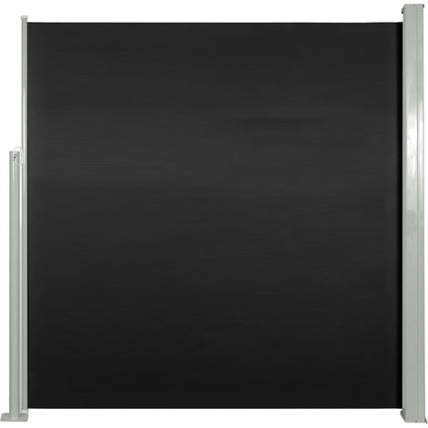 Tenda da sole parasole laterale retrattile per patio giardino terrazza balcone schermo di protezione visiva 140 x 300 cm nero 020007091