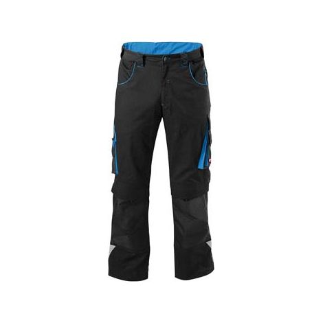 Pantalon de travail Homme FORTIS 24, Black/turquoise,Taille 56 (1/5)