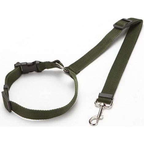 Ceinture De Sécurité Pour Animaux - Polyester - Réglable En Longueur - Pour Voiture - 1 Pièce