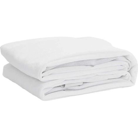 Protège-matelas blanc 160x200 cm imperméable (1/5)