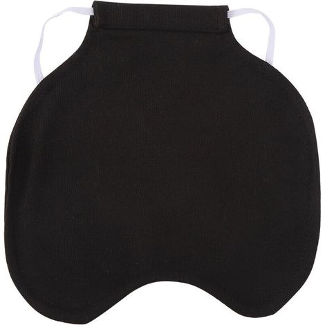 Jeffergarden Fixateur de Protection de plumes pour animaux de compagnie, protecteur d'aile arrière, tablier de selle de poulet de poule, Double veste (20x19.5cm) noir (1/5)