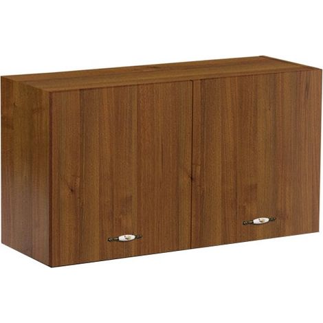 Pensile sopracappa noce antico con 2 ante da cucina Cm 90x32xh49