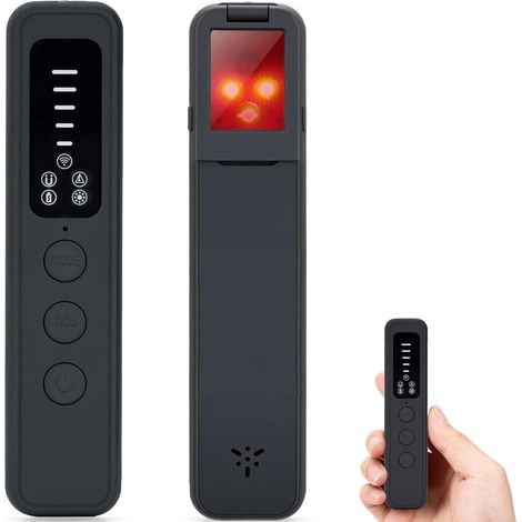 Détecteur de Caméra Cachée, Détecteur d’Espions 6-en-1, Scanner de Signaux RF et Localisateur GPS pour Femmes avec Alarme de Porte, Balayeur d’Ondes Portable pour Hôtels, Voitures et Bureaux, (1/5)