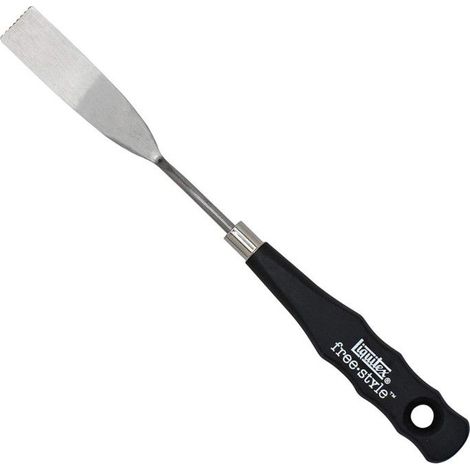 Spatule à peindre - LIQUITEX - 119918 - Manche en bois noir - Lame en acier inoxydable - 18 cm