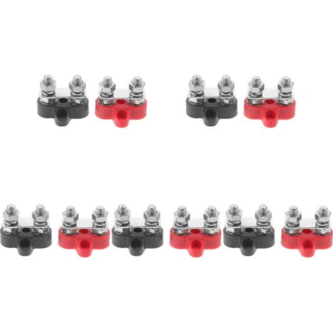 10Pièces Bornes De Jonction Batterie Plastique Acier Auto (1/2)