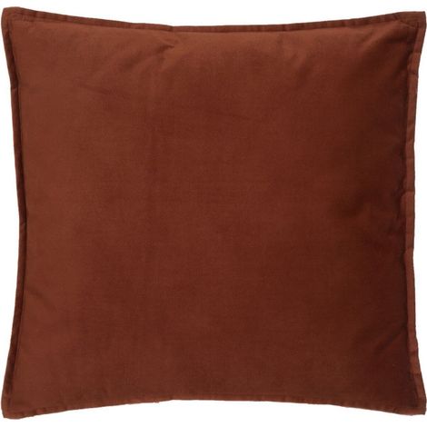 Coussin Déhoussable "Lilou" 55x55cm Terracotta (1/2)