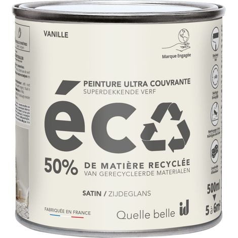 PEINTURE ECO SATIN VANILLE 500ML - ID PARIS (1/3)