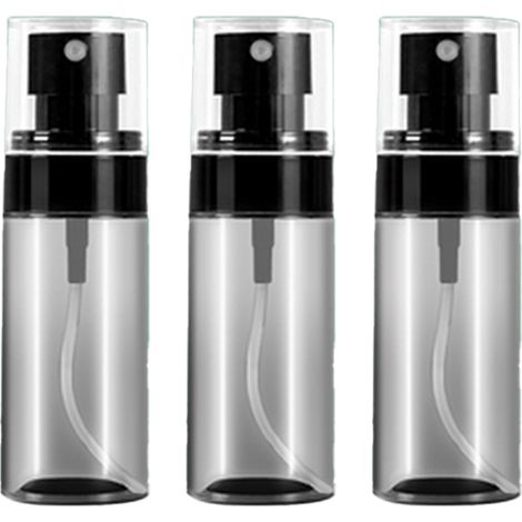 Flacons pulvérisateurs de voyage, petits récipients vides et rechargeables en plastique pour soins de la peau et lotions de maquillage (lot de 3) (1/5)