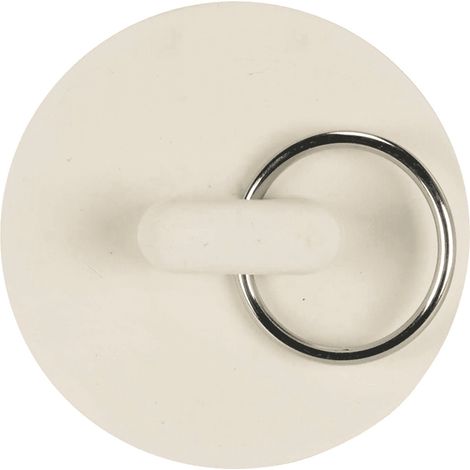 Bouchon De Vidange - Bouchon En Caoutchouc Blanc Pour Évier Et Baignoire - Diamètre 50 mm - Pour Usage Intérieur Et Extérieur - 1 Pièce (1/5)