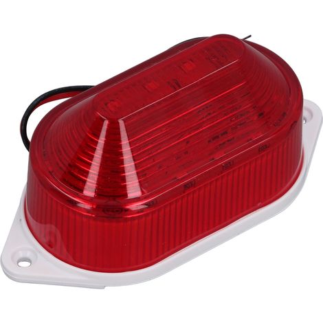 Sirène stroboscopique d'alarme 12 V CC, haute puissance, réponse rapide, couverture à 360°, étanche, alarme sonore et lumineuse. (1/5)