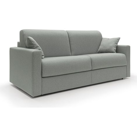 Chris Schlafsofa mit 18 cm hoher Matratze Stoff T13 166 cm (mat. 120x197) grau (1/3)