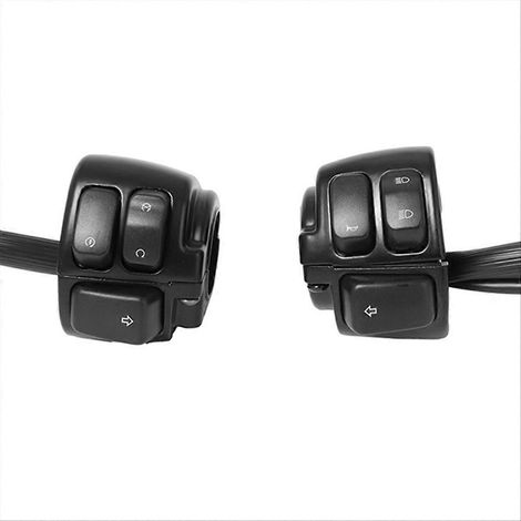 Interruptor de manillar de motocicleta de 25 mm, interruptor de control de crucero y faros para Softail Dyna XL 883 A (1/5)