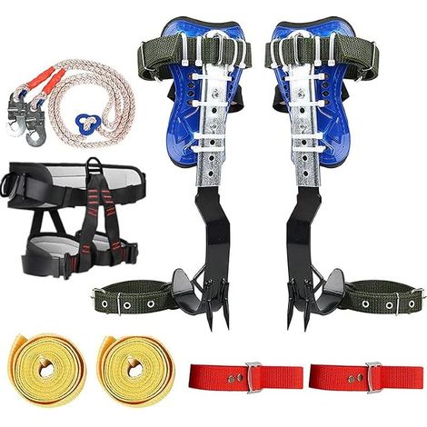 Kit d'escalade - Ceinture de sécurité avec Longe - Protection contre les chutes - Équipement d'escalade (Set 2) (Set 1) (1/5)