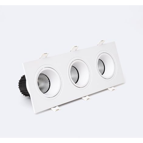 Downlight Cuadrado Basculante LED 27W Corte 235x75 mm 4000K Blanco Blanco Neutro