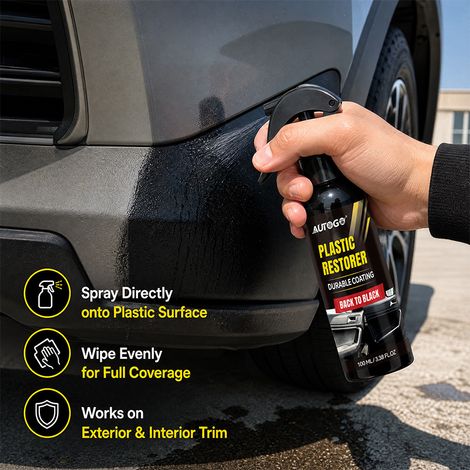 Car Plastic Refurbishing Agent, Color Restoration, Brightening, Plastic Protection, Stain Removal, Refurbishing and Care Spray -- Car Plastic Refurbishing Agent 100ml (1/4)