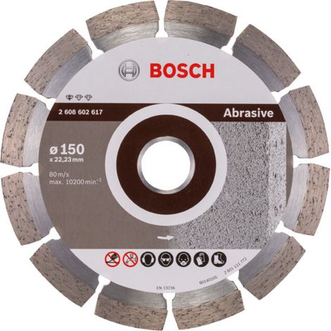 Disque à tronçonner diamanté Standard for Abrasive Bosch 150x22,23x2x10 mm 2608602617 (1/5)