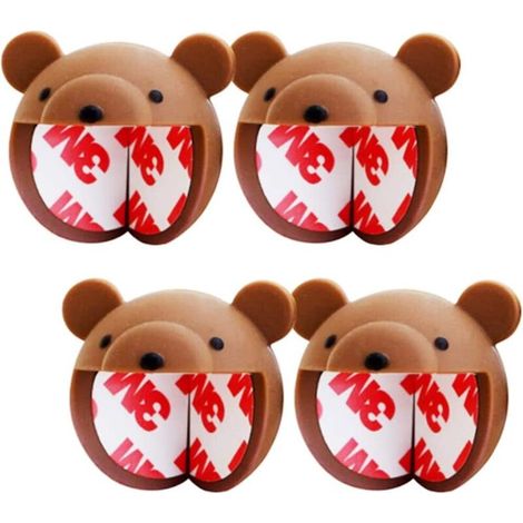 SABIR Animal Mignon Coin de Protection 4 pcs Coin de Table Protection anticollision Protecteur d'angle Dessins animés Coin de Protection Pour meubles de table et meubles avec auto-adhésifs 4cm (1/5)
