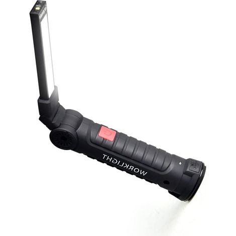 AMONIDA Lampe de Poche LED Magnétique USB, éclairage Rotatif à (1/5)