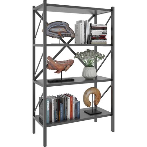 Metal Stand Shelf Books Insasi 4x 121x66x34 - VCM