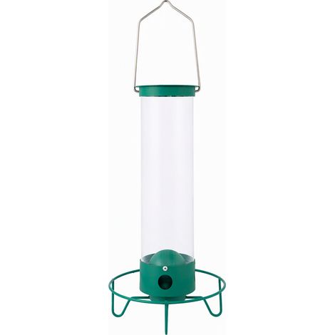 Mangeoire à oiseaux suspendue en métal pour jardin, colibri, modèle tournant, broche courte, décoration extérieure