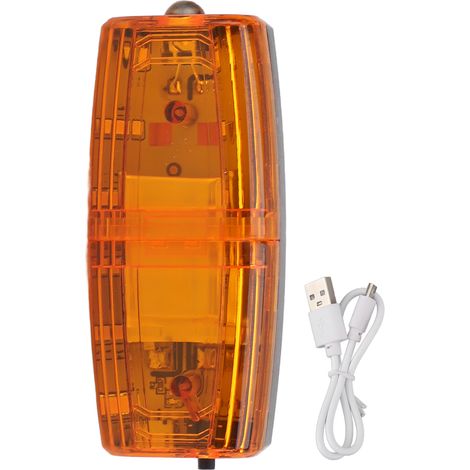 Ortviai Lampe clignotante LED de sécurité pour épaule, induction gravitationnelle, rechargeable, jaune (1/5)