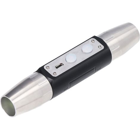 Expertenlampe zur Jadeidentifizierung, ultrahelle 4-flammige LED-Taschenlampe, USB-wiederaufladbar, Diamant- und Edelstein-Schmuckdetektor, schwarz. (1/5)