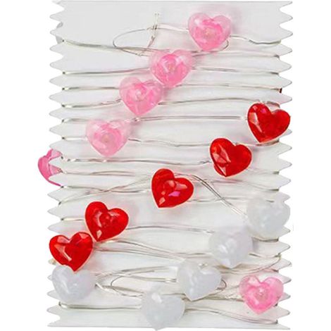 Guirlande Lumineuse En Forme De Cœur - 30 LED - 3 M - Fonctionne Sur Piles - 8 Modes - Étanche IP65 (1/5)