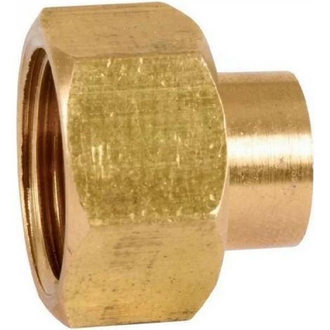Thermador 359GCL1412 - Racor recto de latón 2 piezas para soldar - Ø14mm - F3/8" - GCL (10uds)