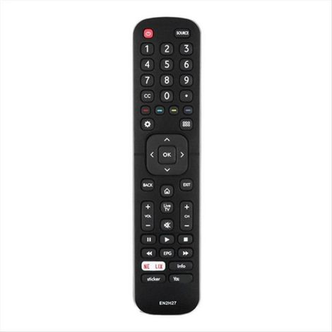 Télécommande Tv - Pour Hisense EN2H27 EN2A27ST EN2AW27H EN2AG27 - Compatible Smart TV LCD LED - 1 Pièce (1/5)