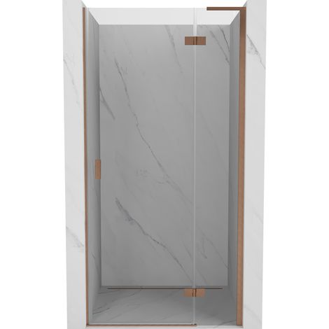 Mexen Mist-H L Duschdrehtür rechts 100 cm, transparent, gebürstetes Kupfer - 8A5L-100-000-65-00-P