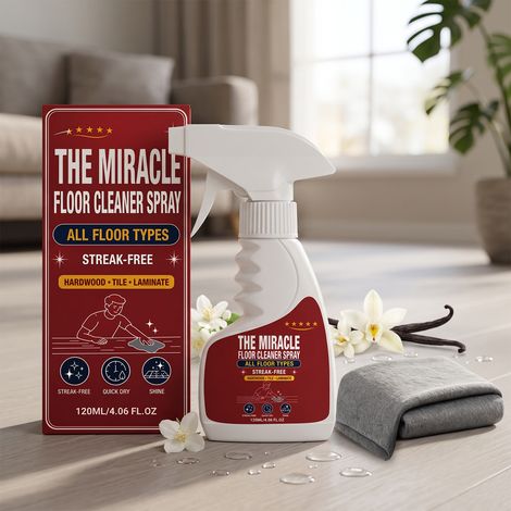 Bodenreinigungsspray – Haushalts-Bodenreinigungsspray zur Flecken- und Staubentfernung, für die tägliche Reinigung, zum Polieren und für strahlenden Glanz – 120 ml -- BIEMMEDUE (1/5)