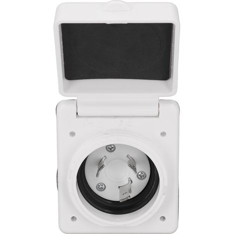 Connecteur d'alimentation RV 30A 125V 4 fils avec verrou rotatif pour remorque et camping-car (1/5)